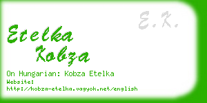 etelka kobza business card